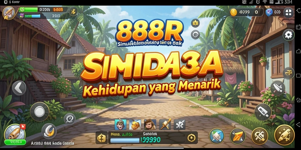 Tampilan gameplay simulasi yang memukau dan interaktif.