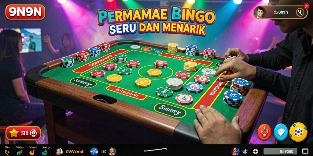 Tampilan gameplay seru di aplikasi Bingo 9N9N.