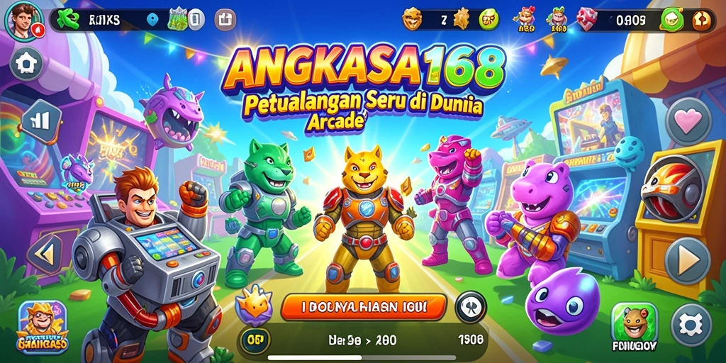 Tampilan gameplay seru dan penuh tantangan di ANGKASA168.