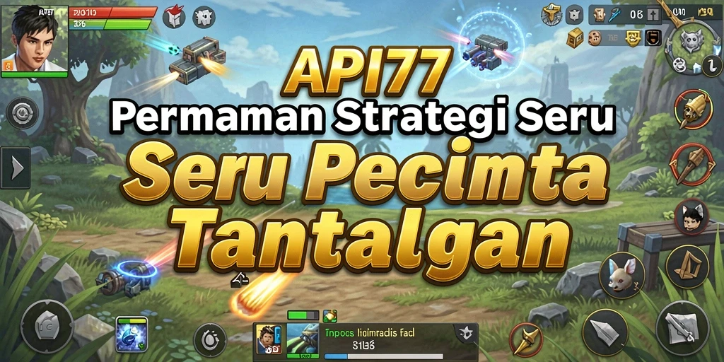 Tampilan gameplay API77 yang menegangkan dan strategis.