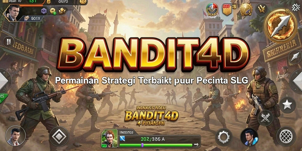 Gambar menunjukkan aksi strategis dalam BANDIT4D yang intens.