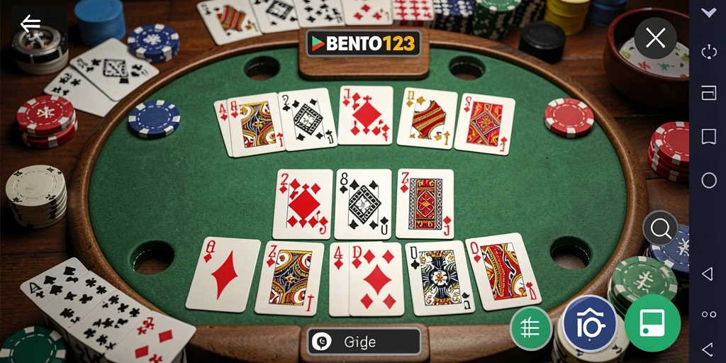 Tampilan gameplay Gaple yang menarik dan interaktif di BENTO123.