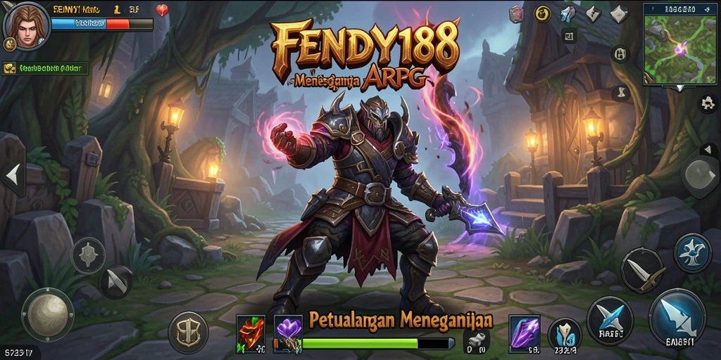 Screenshot gameplay menampilkan pertarungan seru di dunia ARPG.