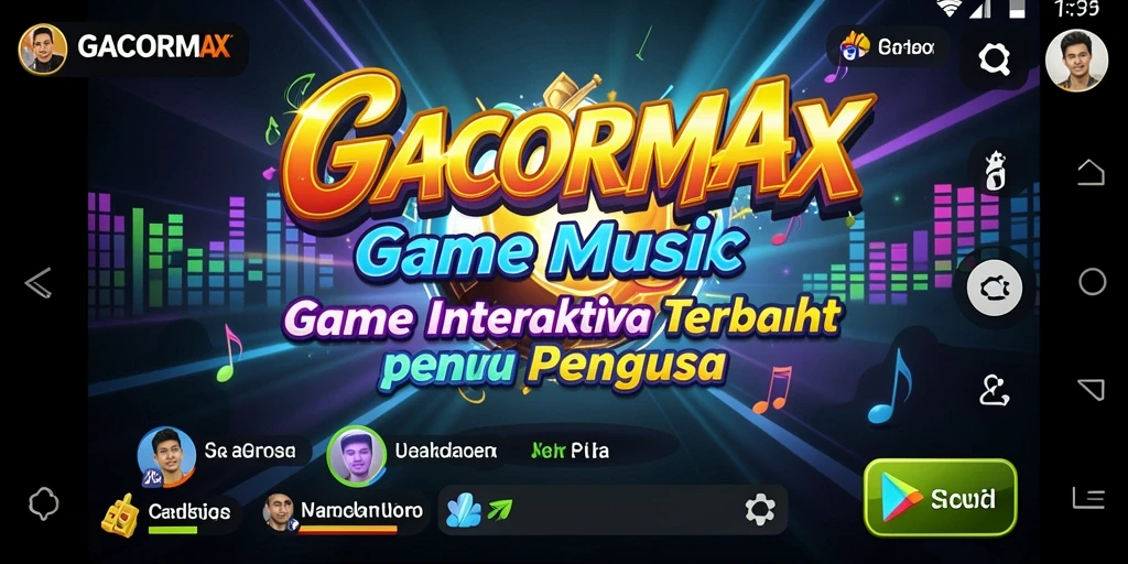 Tampilan gameplay GACORMAX dengan interaksi musik yang seru.