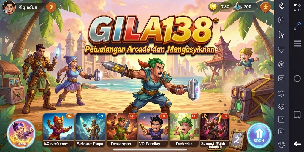 Screenshot utama GILA138 menampilkan gameplay seru dan menantang.