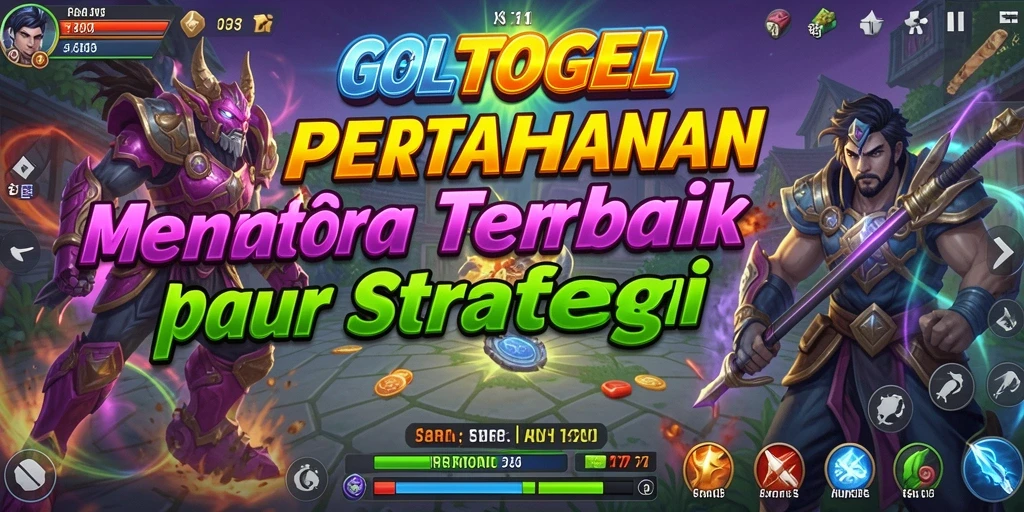 GOLTOGEL menampilkan gameplay seru dalam pertahanan menara.