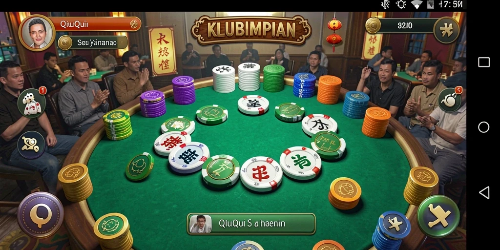 Tampilan gameplay QiuQiu yang menarik dan penuh strategi.