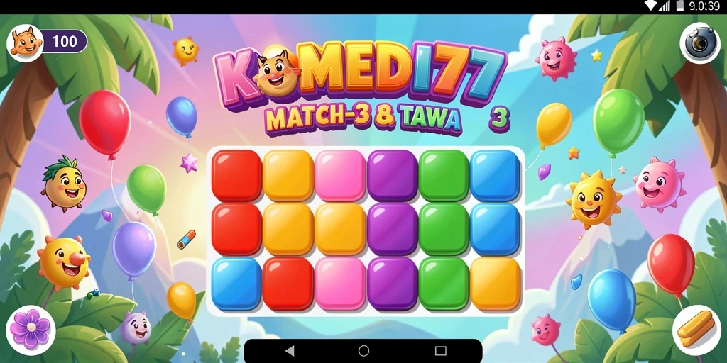 Gameplay penuh warna dan tantangan mencocokkan item.
