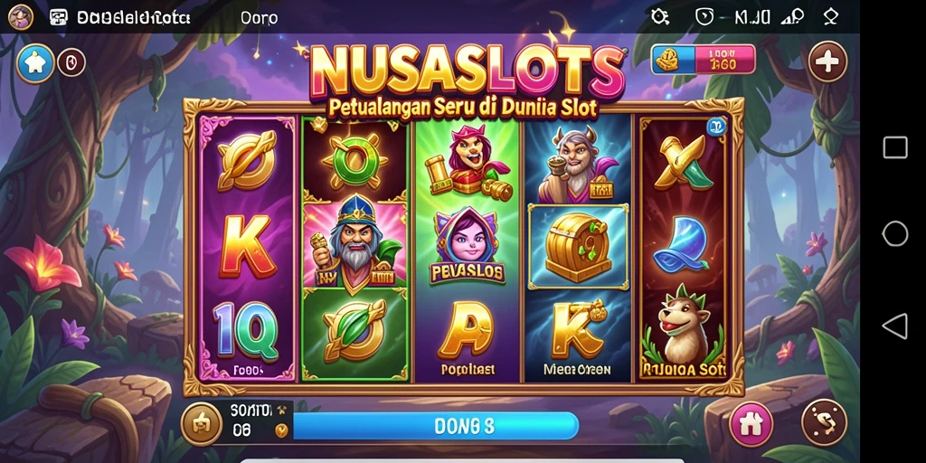 Screenshot menampilkan gameplay seru di NUSASLOTS.
