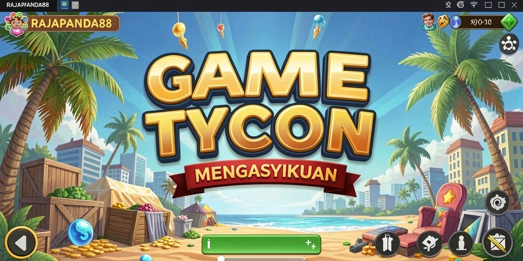 Screenshot gameplay <strong>RAJAPANDA88</strong> menampilkan aksi manajerial yang seru.