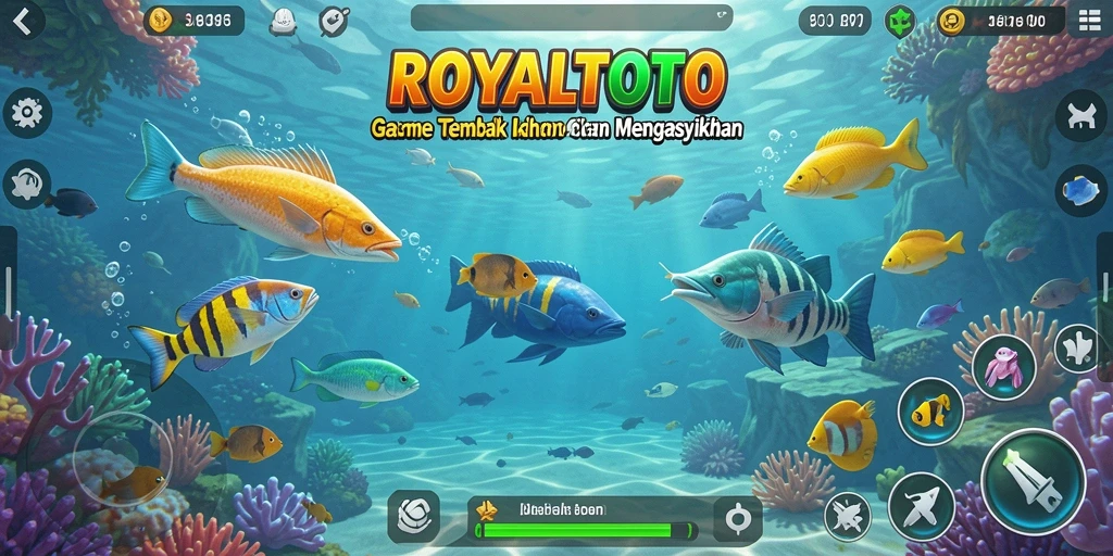 Ulasan gameplay ROYALTOTO yang menampilkan aksi Tembak Ikan yang seru.
