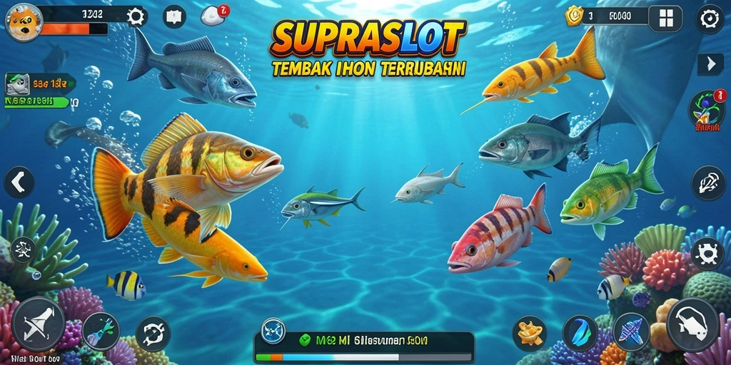 Tampilan seru gameplay Tembak Ikan di SUPRASLOT.