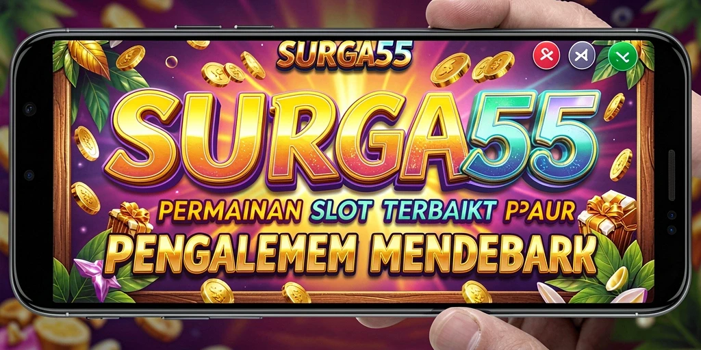 Screenshot gameplay SURGA55 menampilkan momen mendebarkan saat memenangkan jackpot.