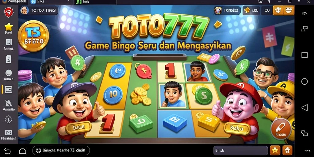 Tampilan utama gameplay TOTO777 yang mengasyikkan dan interaktif.
