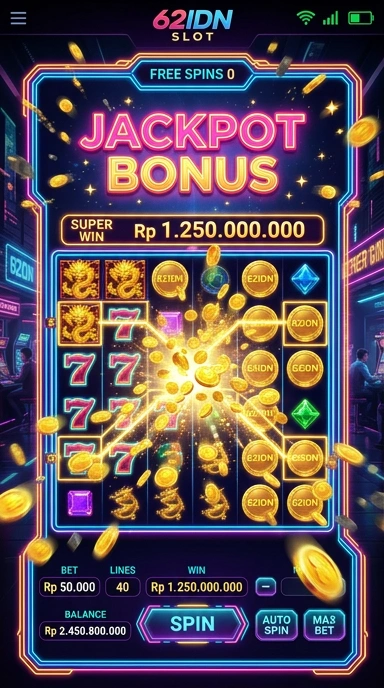 Screenshot antarmuka 62idn menunjukkan berbagai aplikasi yang tersedia untuk diunduh.